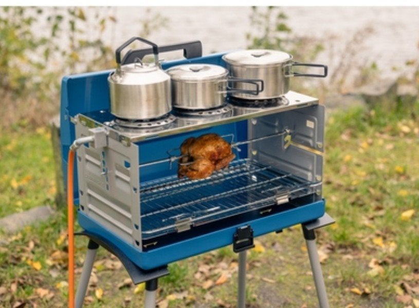 Veelzijdige Campingaz gas BBQ/grill 200SGR met oven, Ophalen, Zo goed als nieuw