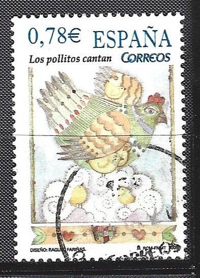 Sp 286 - 2005 - Spanje/Kinderliedjes, Postzegels en Munten, Postzegels | Europa | Spanje, Verzenden, Gestempeld