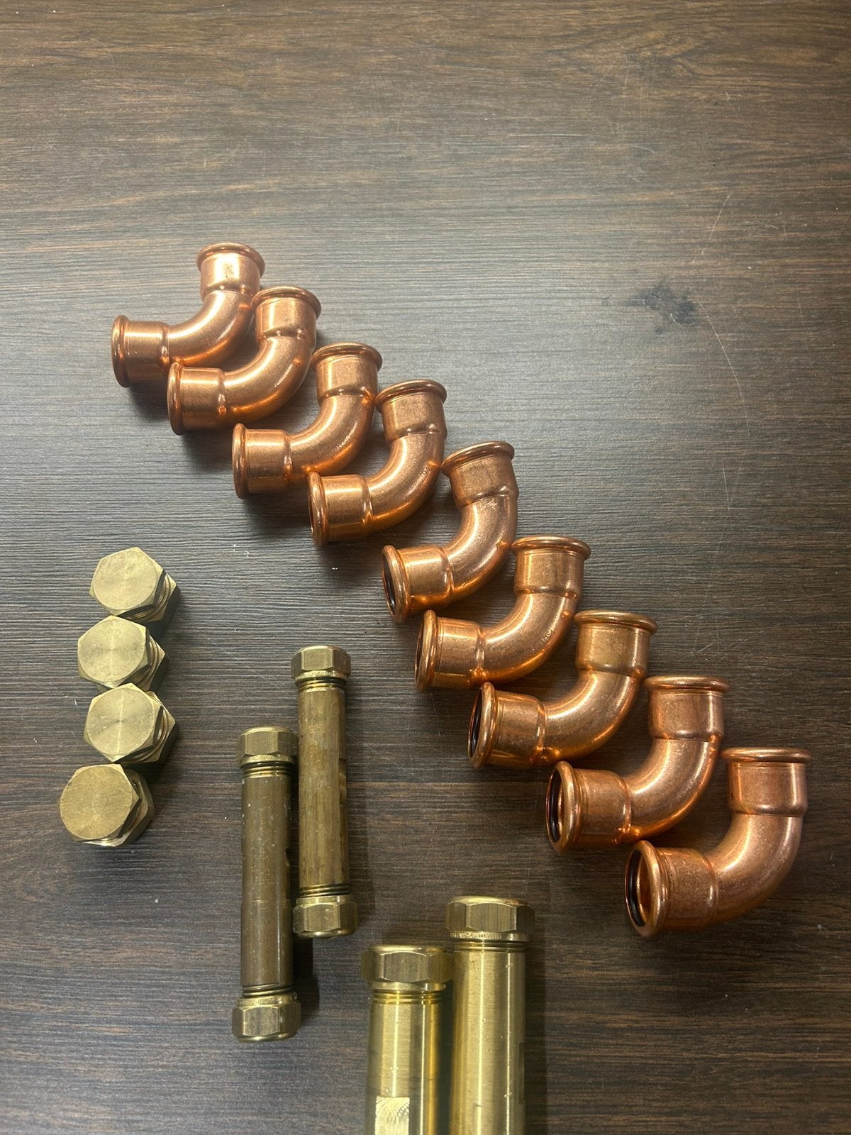Koppelingen koper en messing, Overige materialen, Overige typen, Nieuw, Minder dan 2 meter