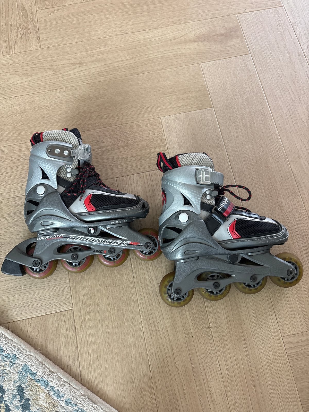 Nijdam verstelbare inline skates - Maat 30-33, Sport en Fitness, Kinderen, Inline skates 4 wielen, Ophalen, Overige merken