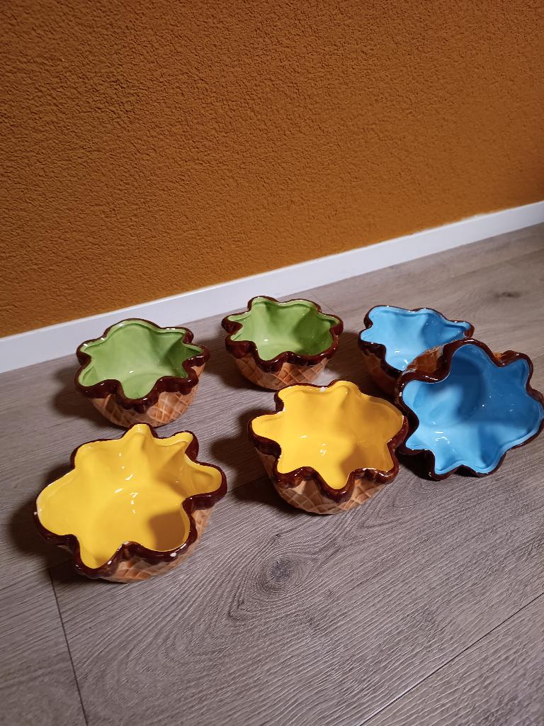 Dessert schaaltjes, Gebruikt, Ophalen of Verzenden, Schaal of Schalen, Overige stijlen