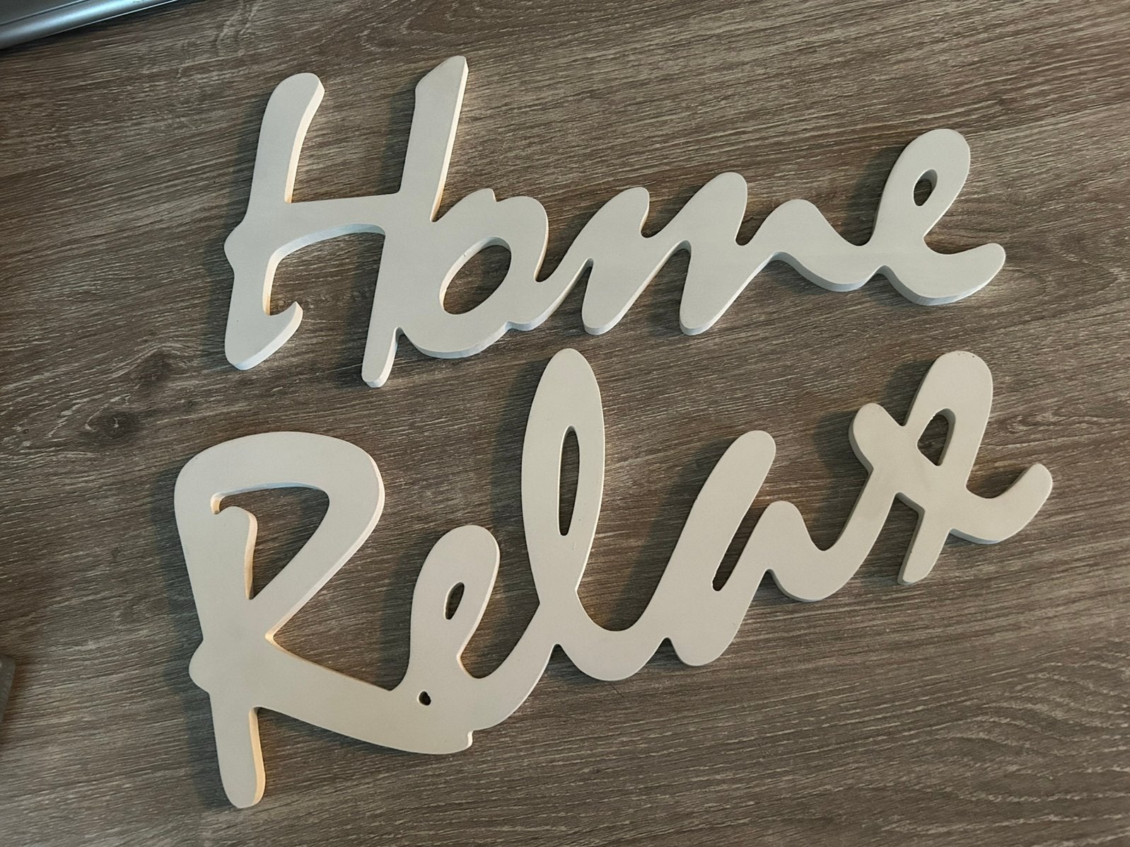 Hout of houten wit tekstbord / home & relax, Ophalen of Verzenden, Zo goed als nieuw