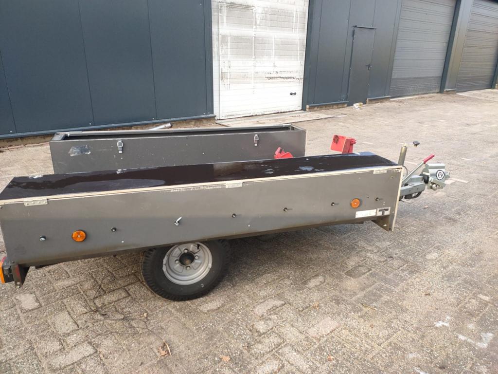 Super handige geremde en gegalvaniseerde motor trailer, Auto diversen, Ophalen, Gebruikt