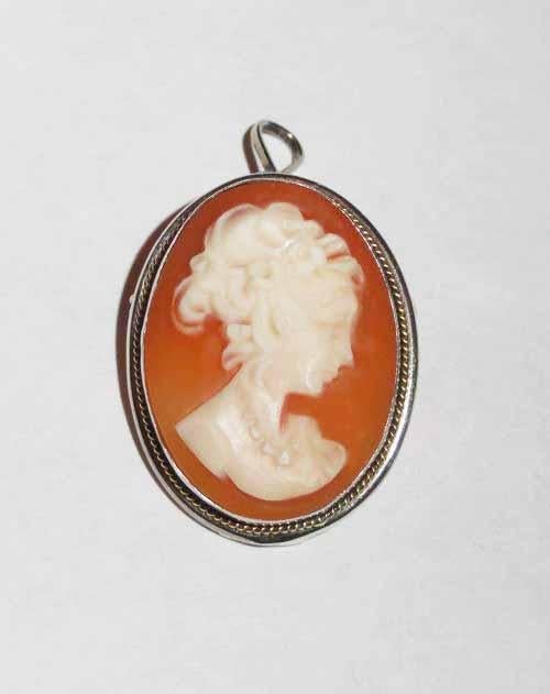 Broche Camee Zilver, Verzenden, Minder dan 4 cm, Nieuw, Zilver
