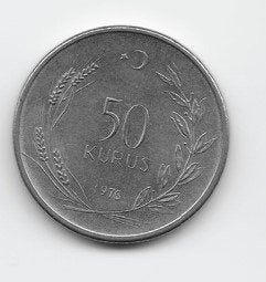 Turkije 50 kurus 1976 KM# 899, Ophalen of Verzenden, Midden-Oosten, Losse munt