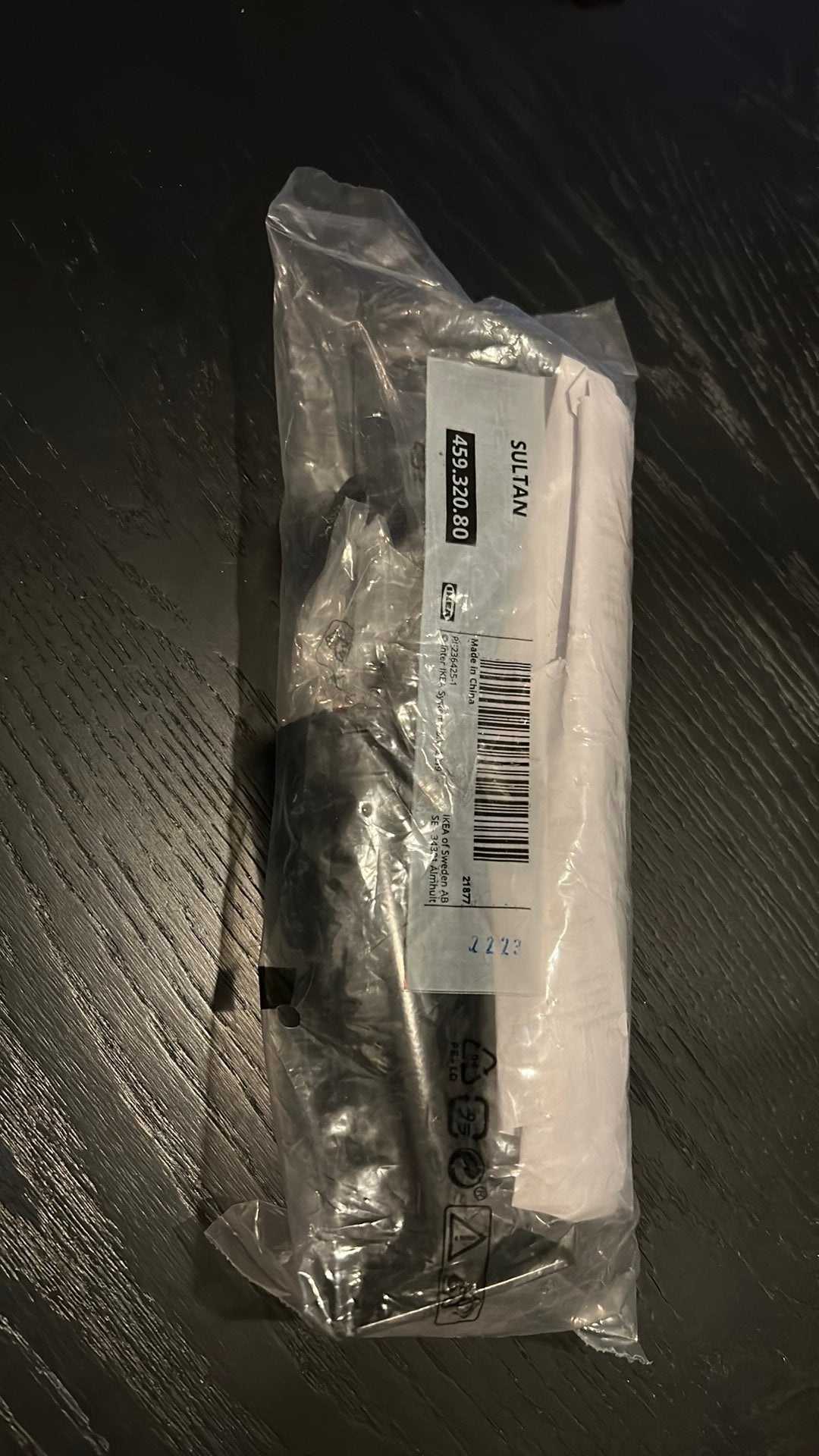 Ikea sultan stelpoot mat zwart nieuw, Ophalen of Verzenden, Nieuw