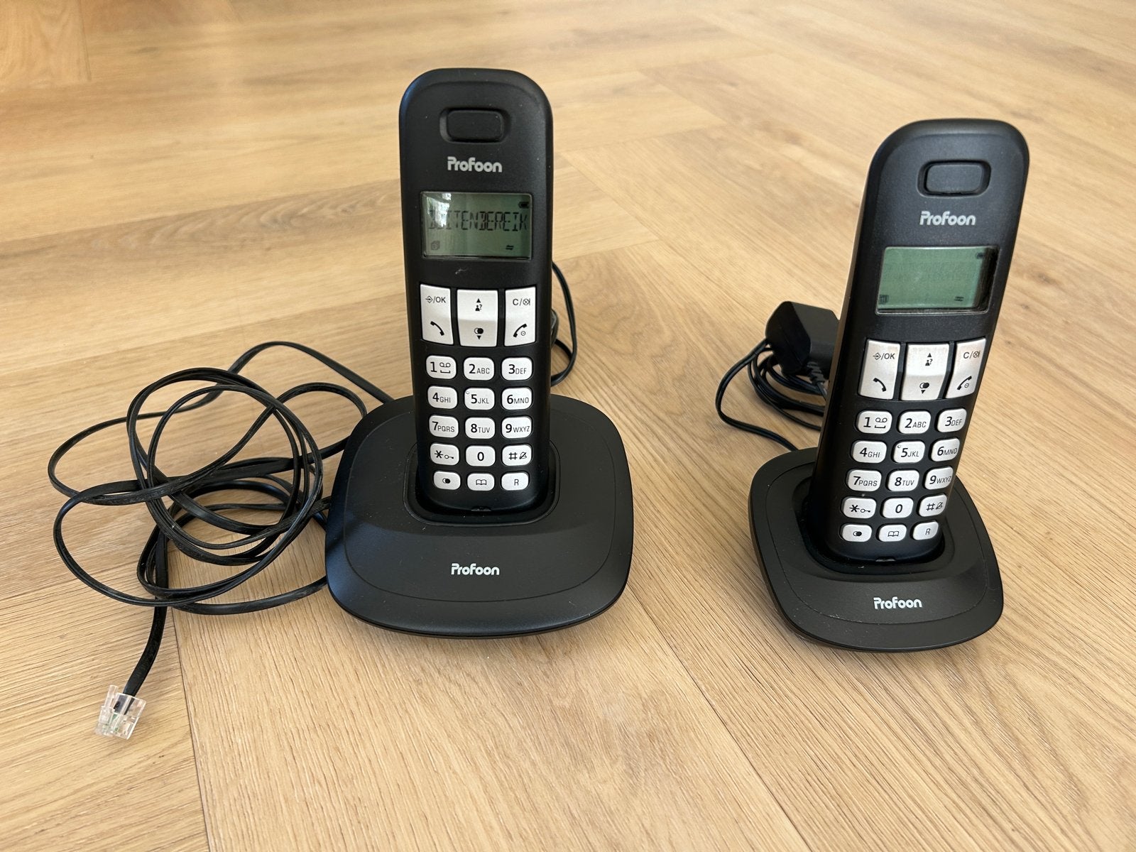 Profoon PDX-1100 DECT Huistelefoon Zwart, Ophalen of Verzenden, Gebruikt, 1 handset