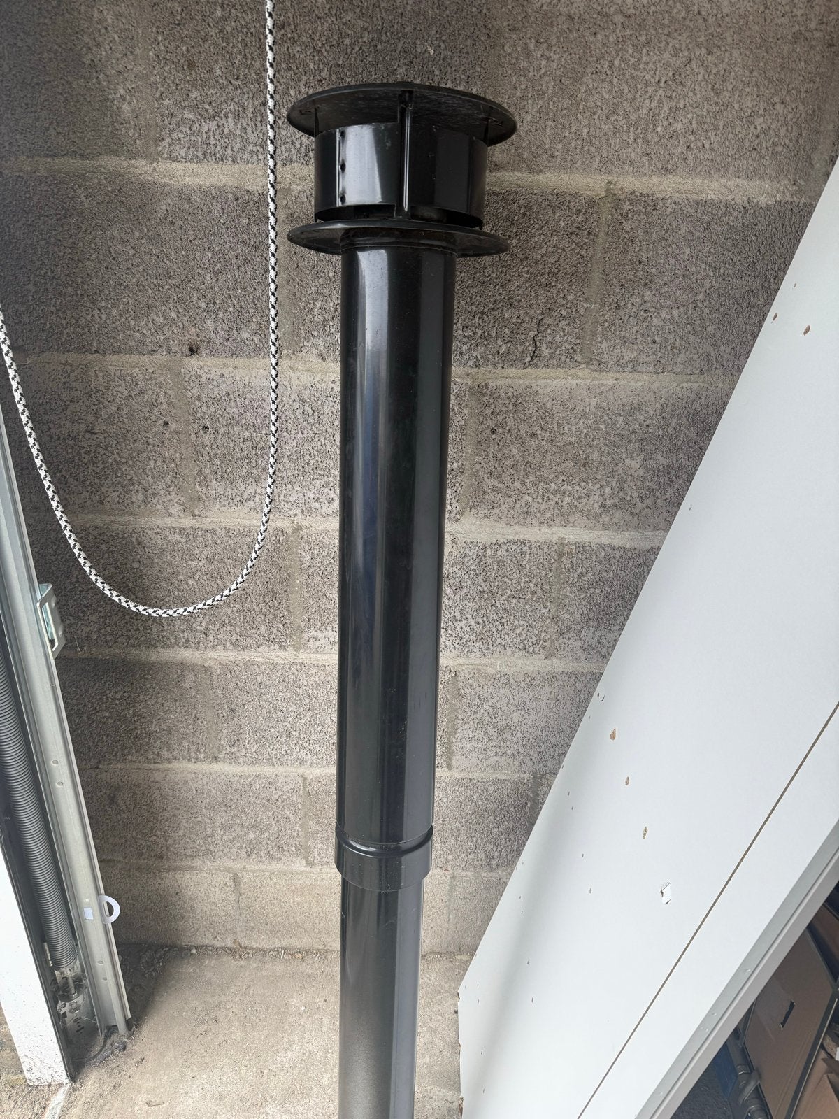 Dubbelwandige kachelpijp voor dakdoorvoer, onbeschadigd, Doe-het-zelf en Verbouw, Ventilatie en Afzuiging, Ophalen, Zo goed als nieuw