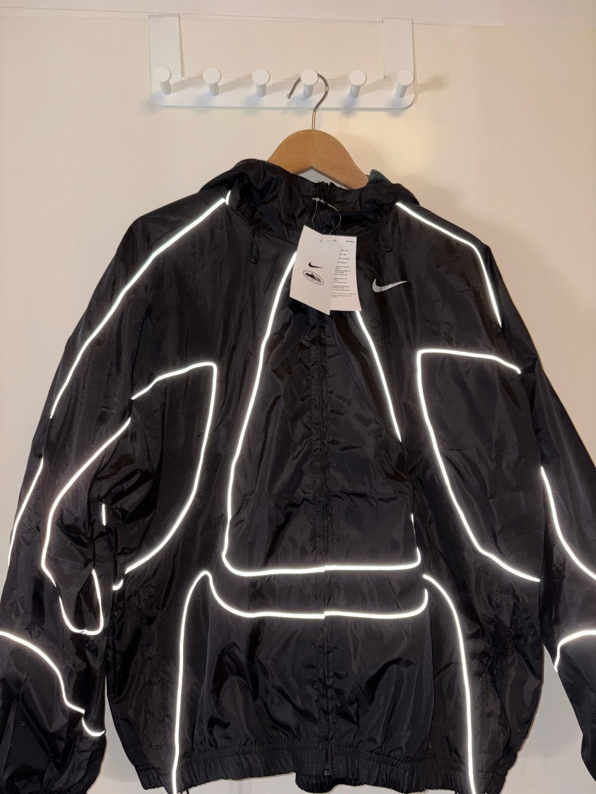 Nike x Corteiz windbreaker, Ophalen of Verzenden, Zo goed als nieuw, Maat 48/50 (M), Zwart