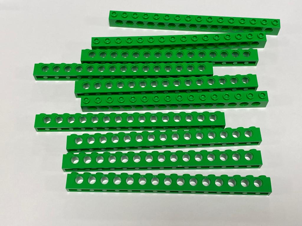 Partij 10x nieuwe 1x16 Lego Technic balken, diverse kleuren, Ophalen of Verzenden, Nieuw, Losse stenen, Lego