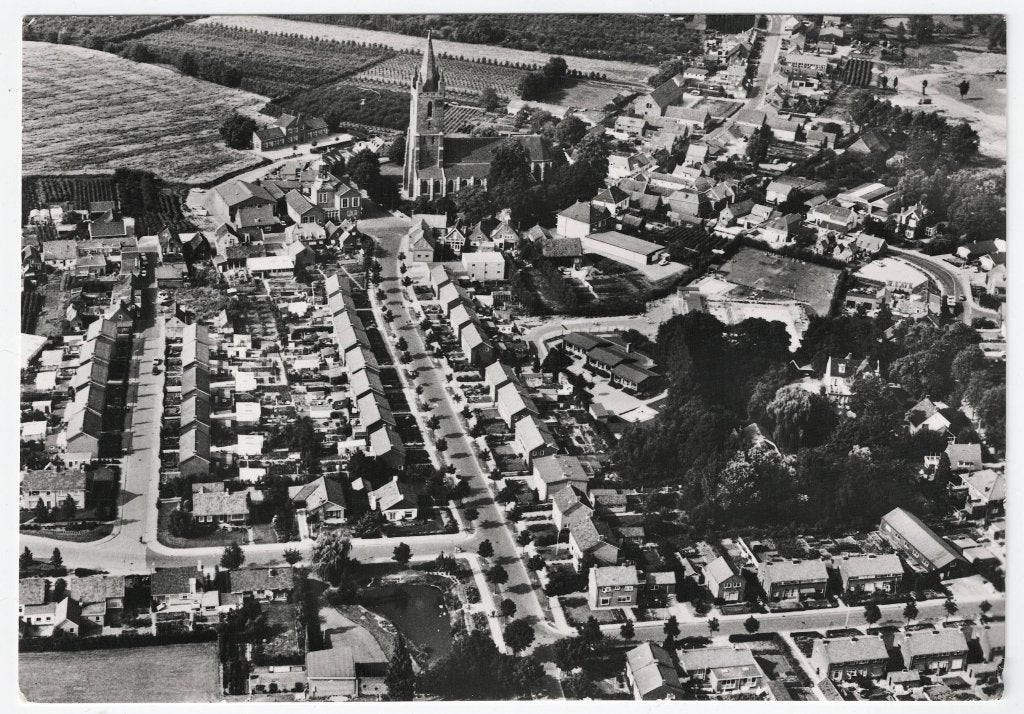 Kapelle – Luchtfoto., Ophalen of Verzenden, 1960 tot 1980, Ongelopen, Zeeland