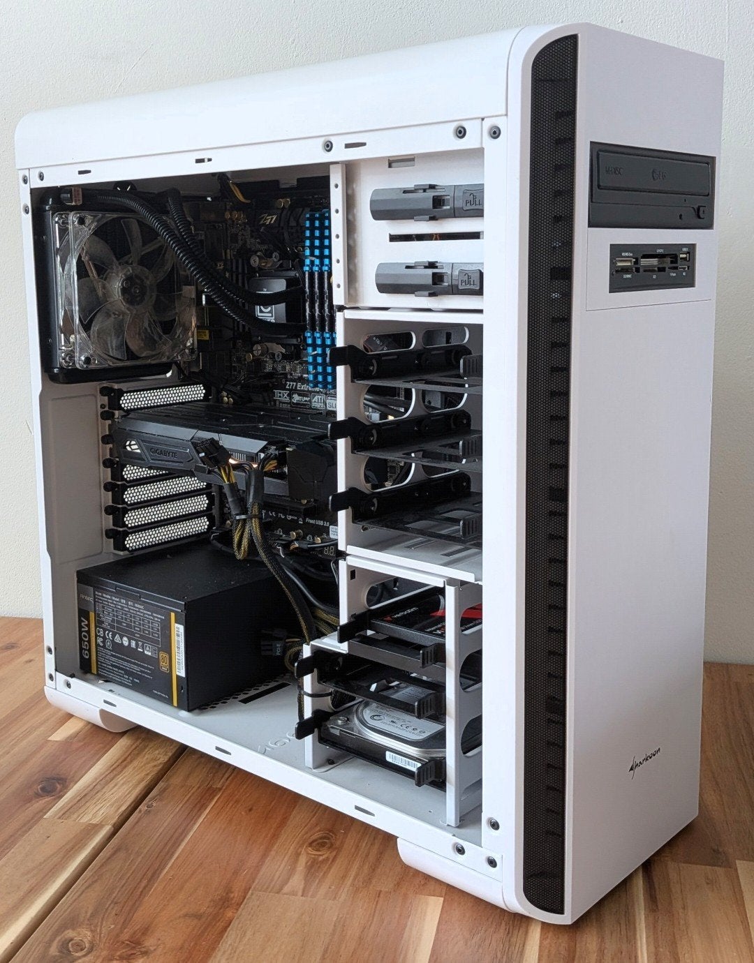 Witte Gaming PC -  1080p Gamin, Computers en Software, Desktop Pc's, Ophalen, Gebruikt, Custom Build, Intel Core i5-3570K