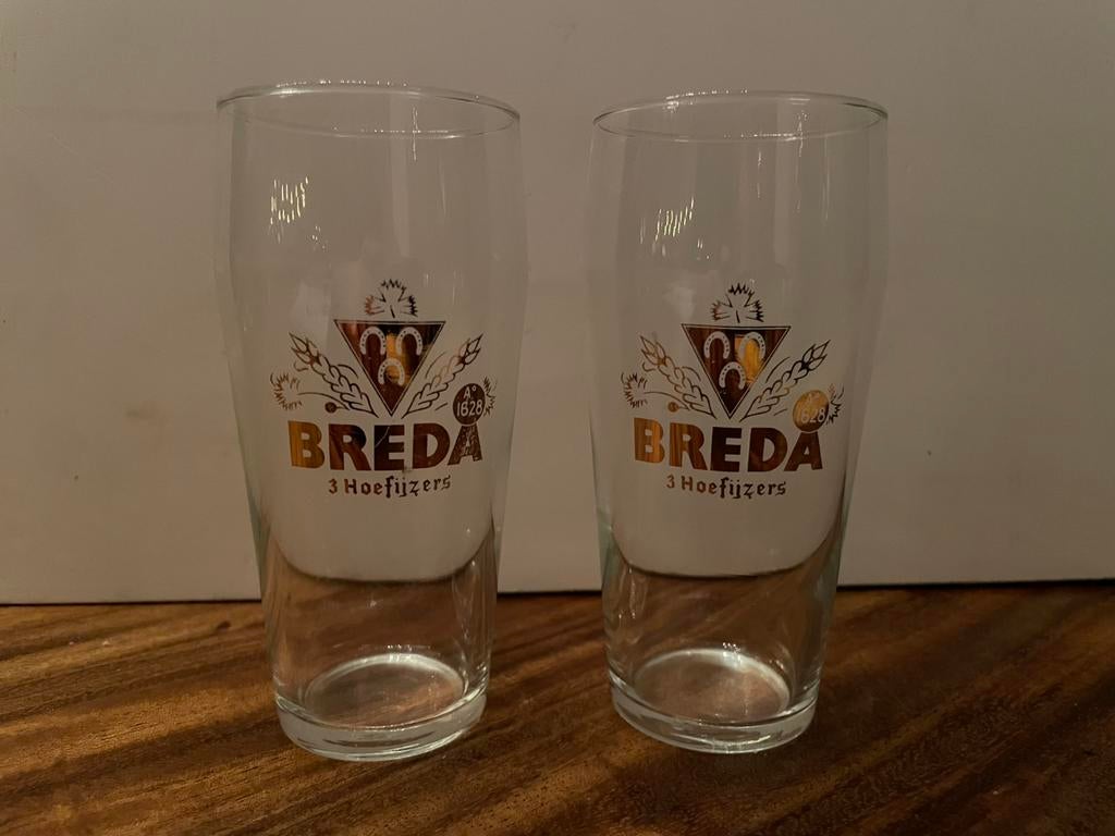3hoefijzers bierglas, Ophalen of Verzenden, Zo goed als nieuw, Bierglas