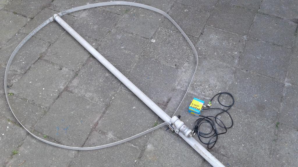 LOOPANTENNE MET 27,50 METER  COAX, Telecommunicatie, Antennes en Masten, Ophalen, Gebruikt, Antenne