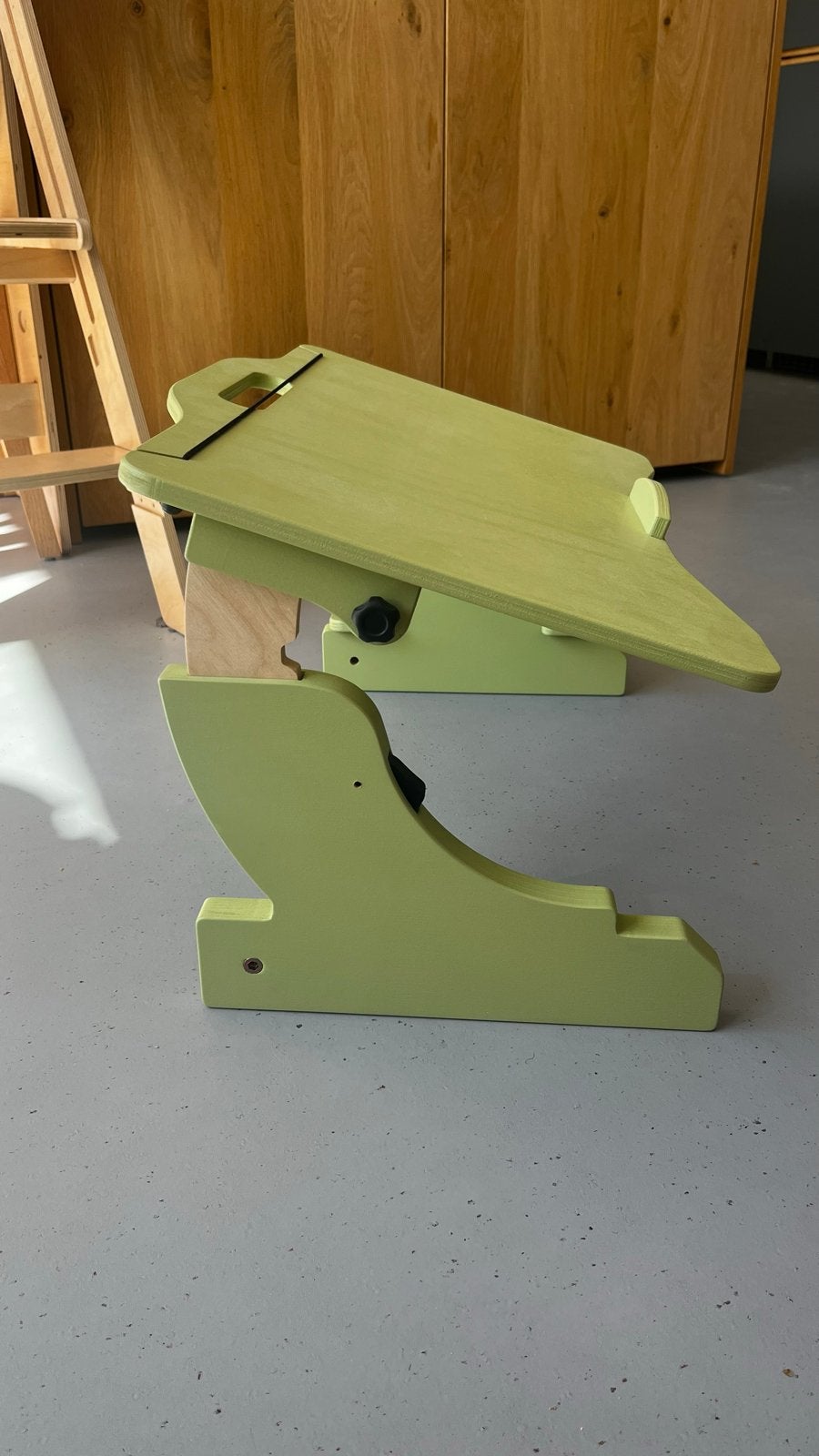 Opvouwbare Bedtafel voor Laptop met Muisplateau, Overige typen, Groen, Hout, In hoogte verstelbaar