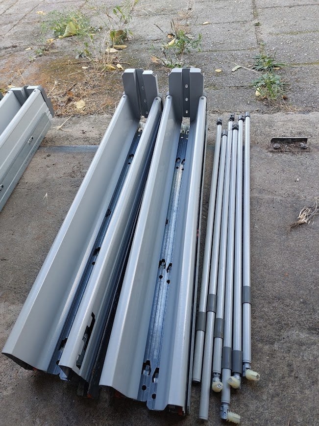 ladegeleiders 60cm, Doe-het-zelf en Verbouw, IJzerwaren en Bevestigingsmiddelen, Ophalen, Nieuw, 50 tot 100 mm, Overige typen