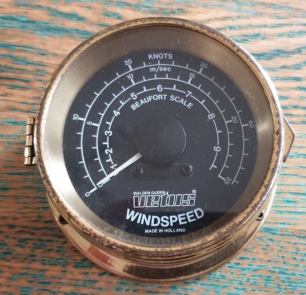 Windmeter (Windspeed) display Vetus W.H. Den Ouden., Watersport en Boten, Ophalen of Verzenden, Gebruikt, Overige typen