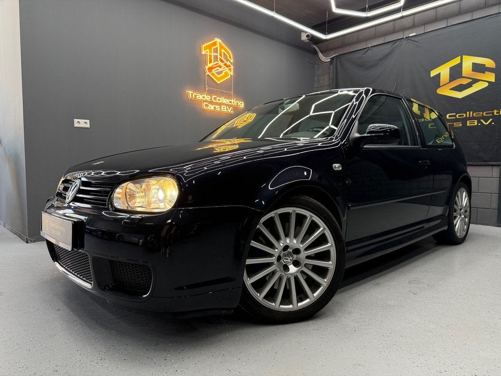 Volkswagen Golf 3.2 VR6 R32 4Motion HANDGESCHAKELDE-COLLECTI, Auto's, 1473 kg, Gebruikt, Zwart, Bedrijf