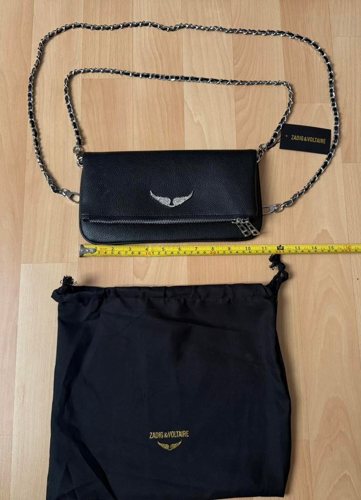 Zadig & Voltaire Rock clutch shoulder bag, Overige merken, Verzenden, Zwart, Nieuw