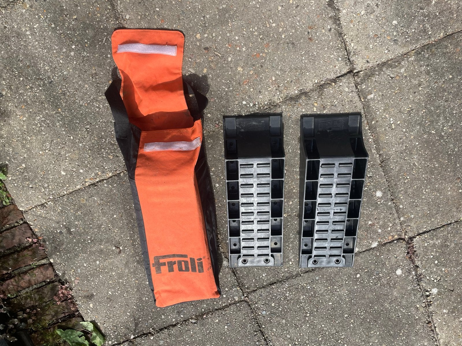 Froli oprijblokken met draagtas, Ophalen of Verzenden, Gebruikt