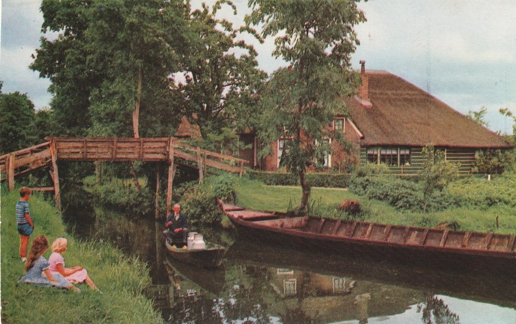 GIETHOORN Boerderij Melkvervoer kl.f., Verzenden, 1960 tot 1980, Ongelopen, Overijssel