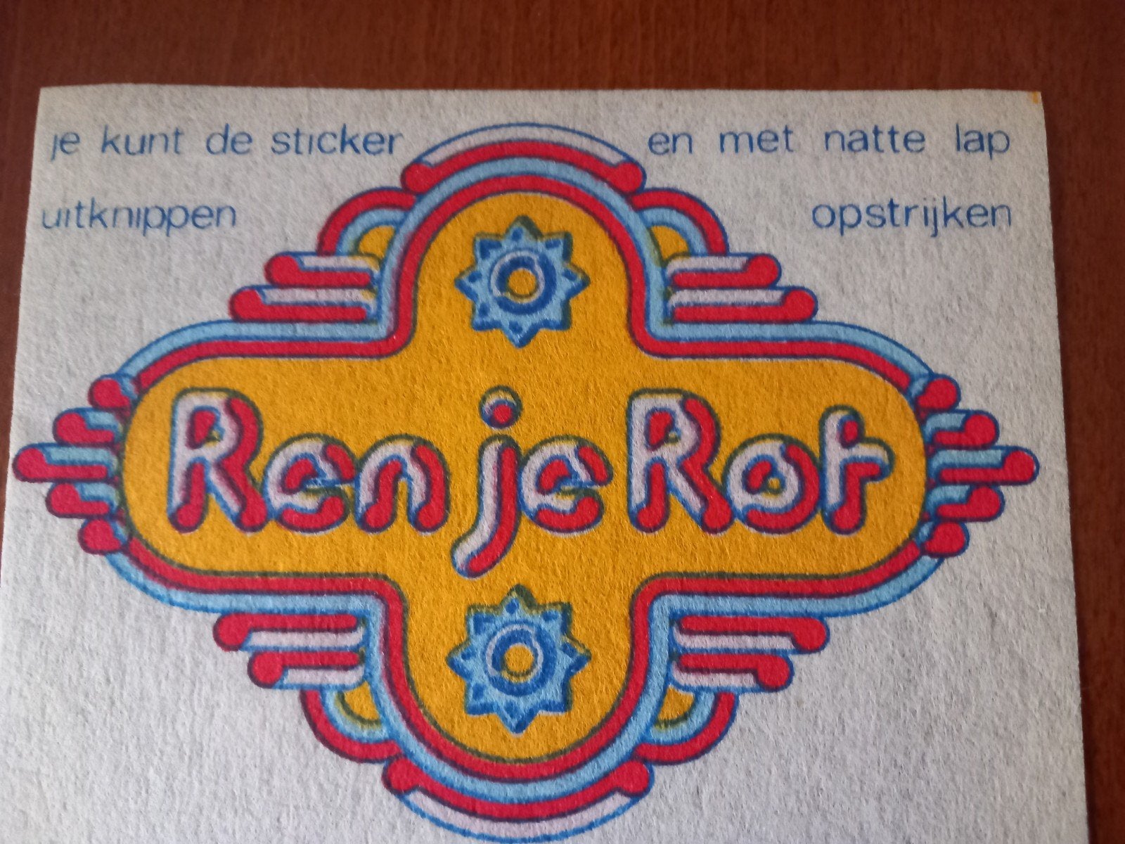 Vintage ren je rot strijk sticker uit de jaren 70, Ophalen of Verzenden, Nieuw