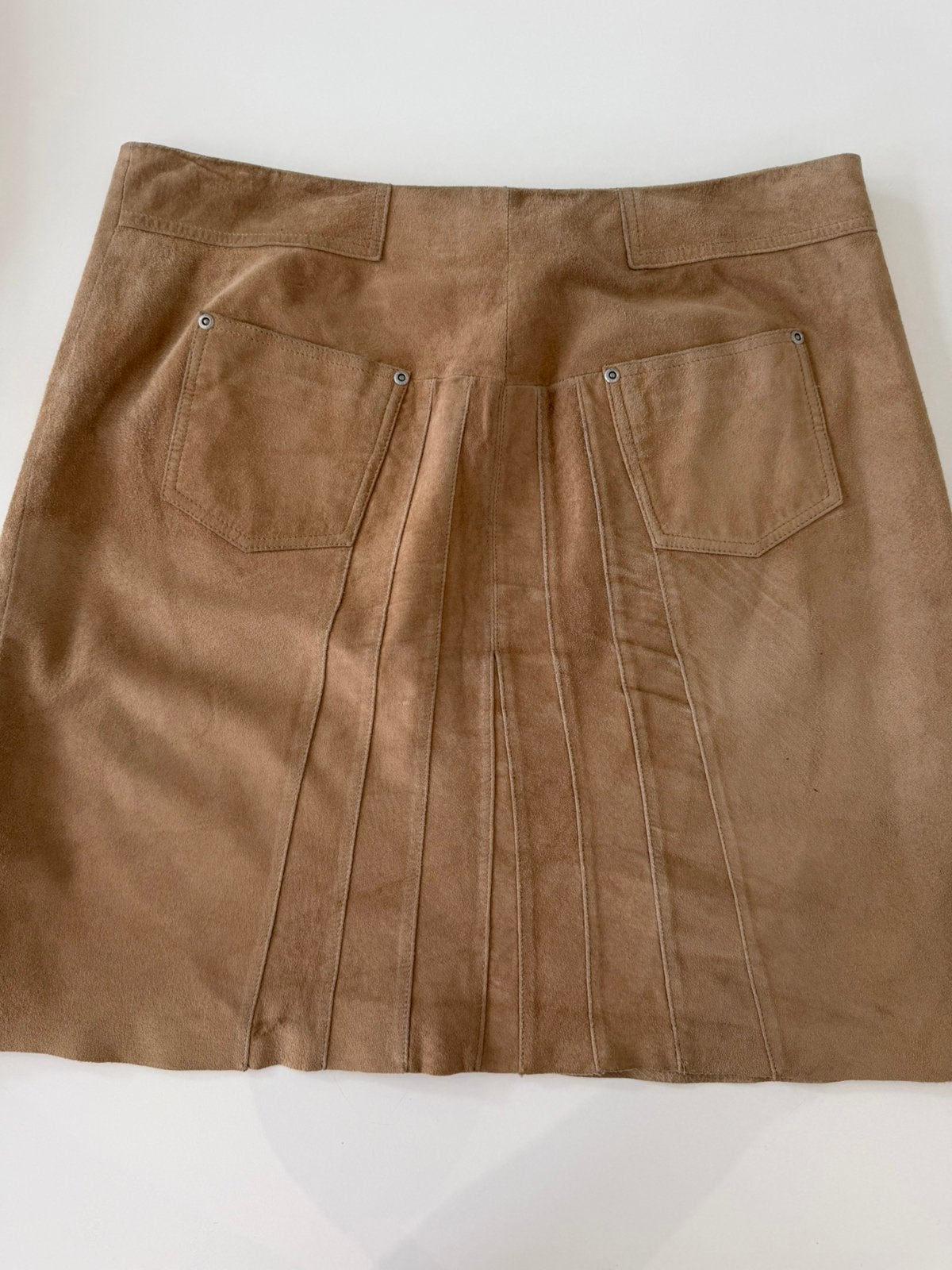 Arma rok beige bruin suède 42 44  xxl, Verzenden, Beige, Maat 42/44 (L), Zo goed als nieuw