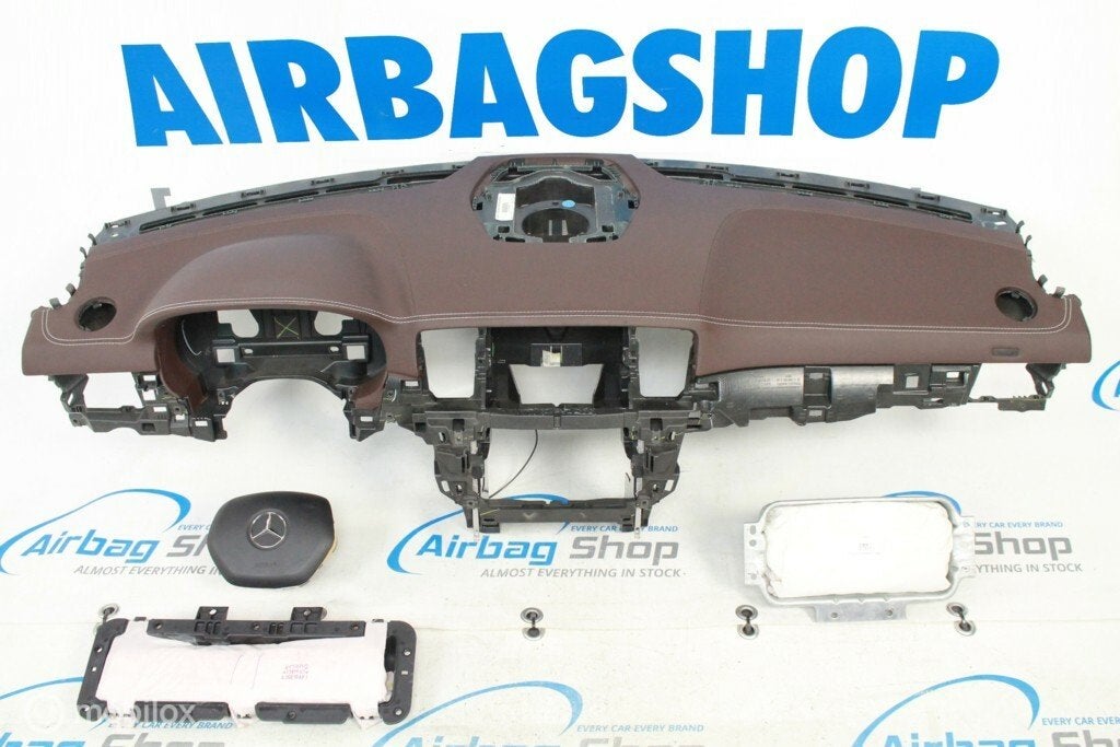 Airbag set - Dashboard bruin leer Mercedes ML klasse W166