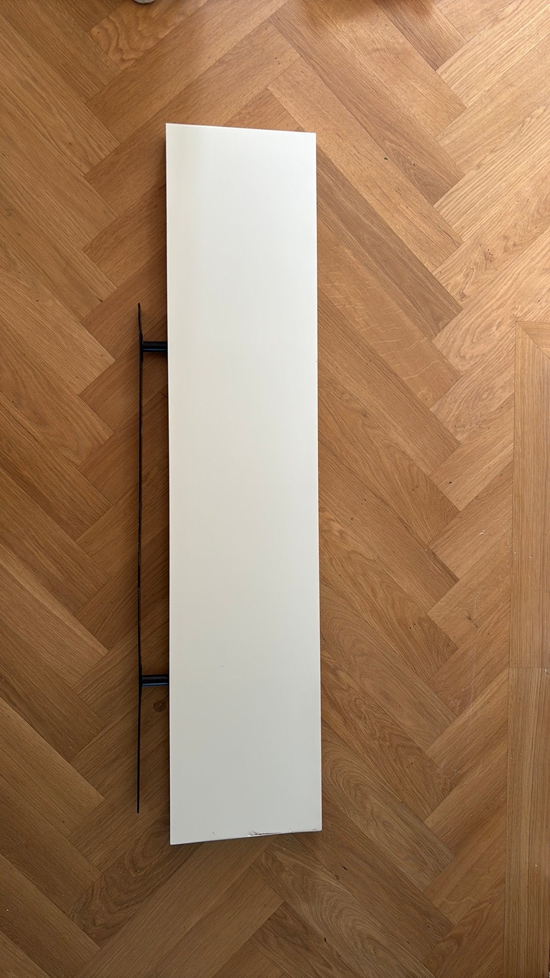 Gratis afhalen Witte wandplank met blinde bevestiging 122x26, Ophalen, Gebruikt