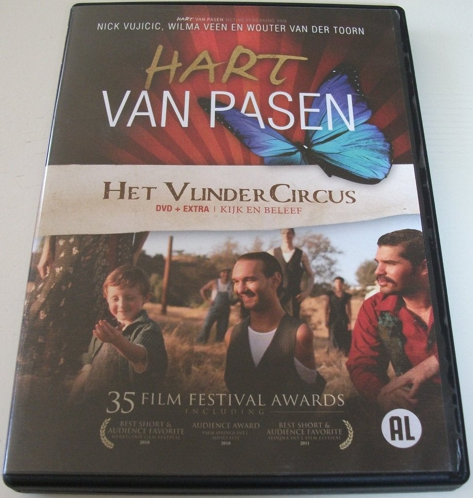 Dvd *** VLINDERCIRCUS *** Hart van Pasen, Alle leeftijden, Ophalen of Verzenden, Zo goed als nieuw