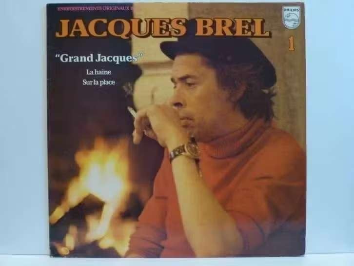 LP Jacques Brel – 1 Grand Jacques 6325 202 Vinyl Elpee, LP, Pop, Reissue, Ophalen of Verzenden