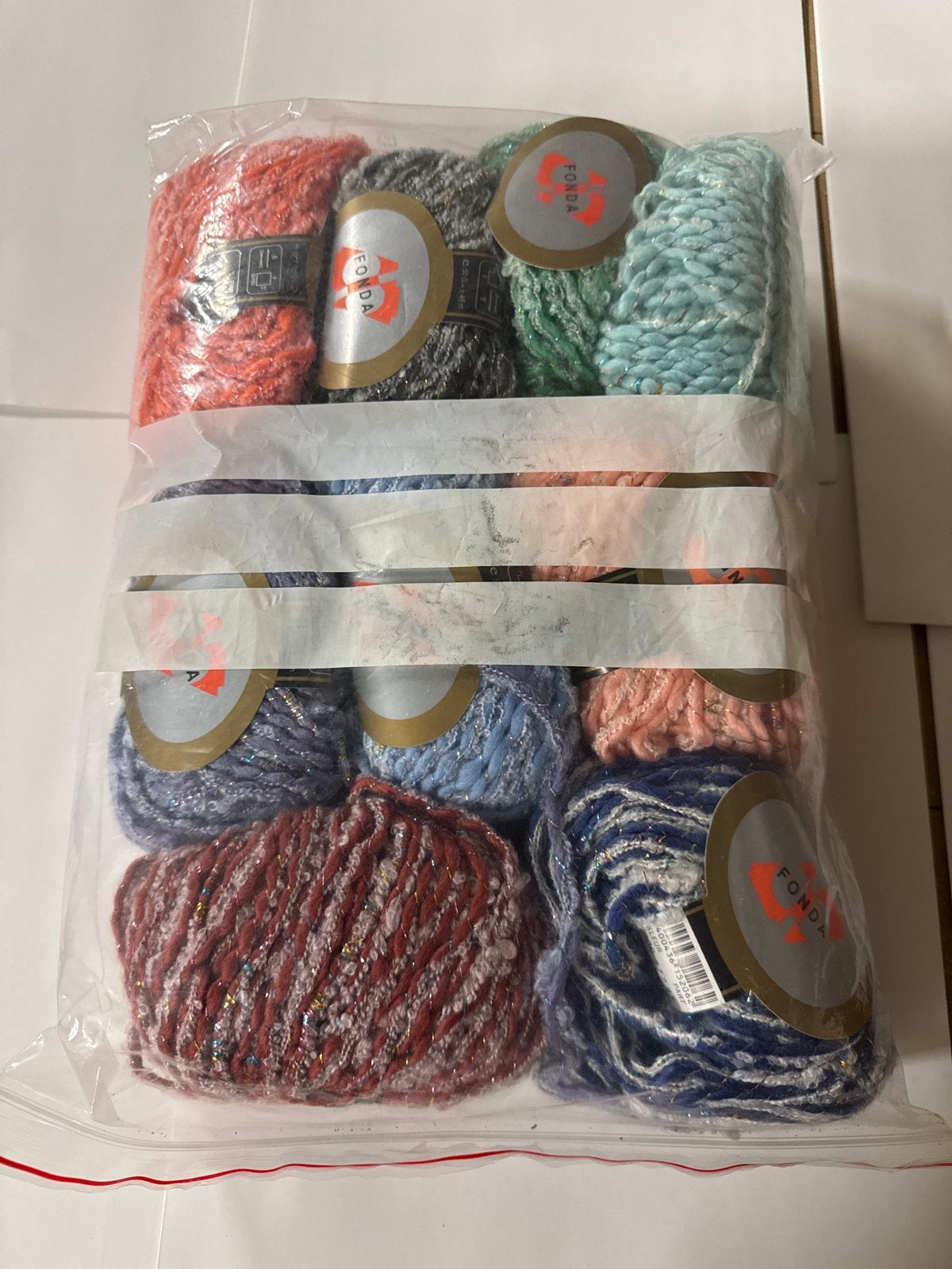 Fonda Wol/Garen pakket - Diverse kleuren en texturen (1), J, Breien of Haken, Nieuw, Ophalen of Verzenden
