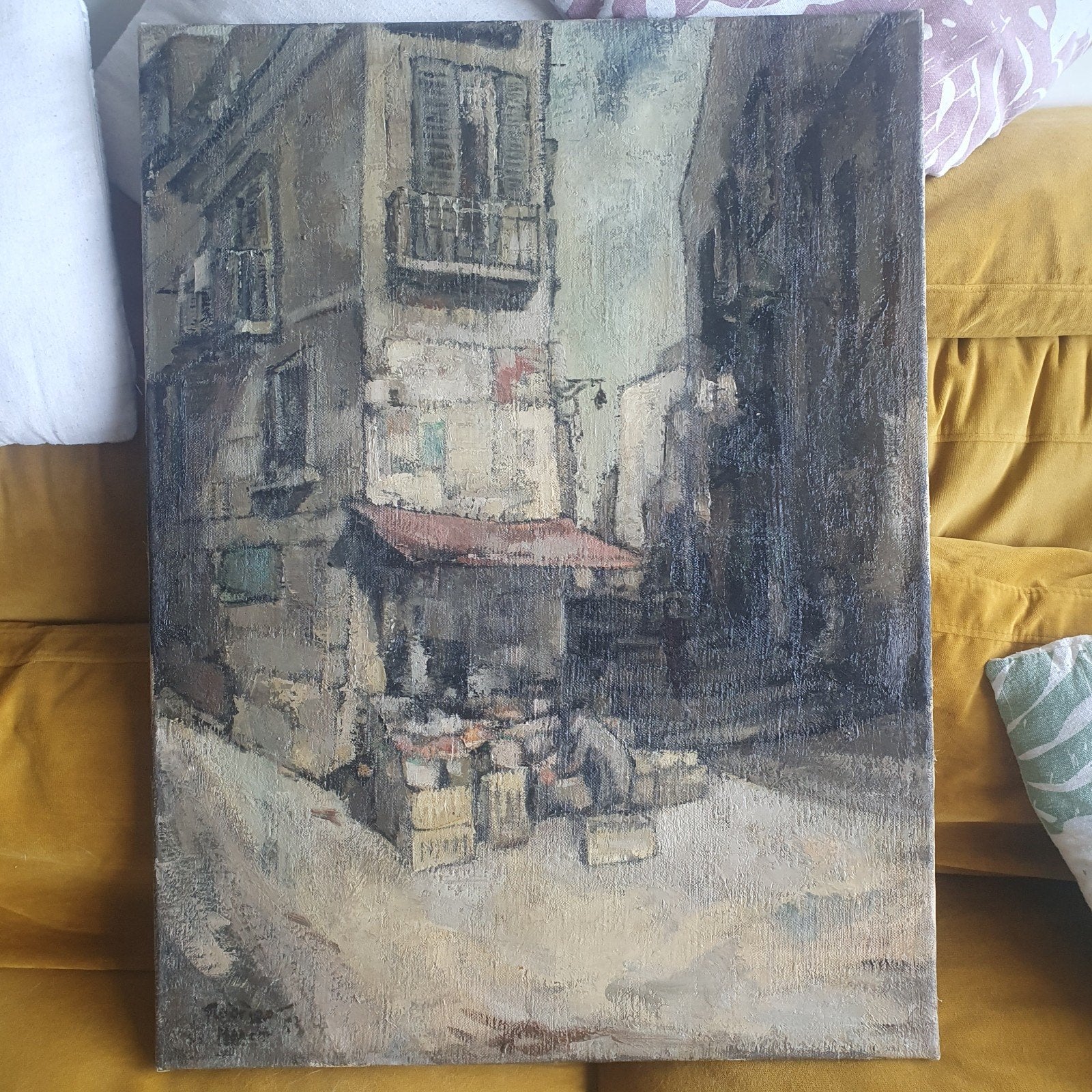Jan Rodrigo, fraai schilderij van Napels. Utrechtse schilder, Ophalen