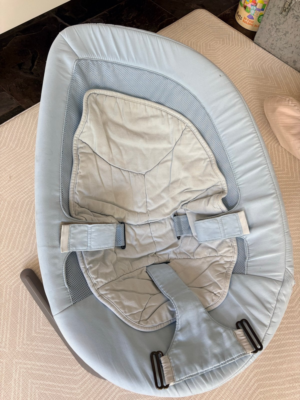 Nuna Leaf Babywiegje/Wipstoel blauwe, Ophalen, Zo goed als nieuw