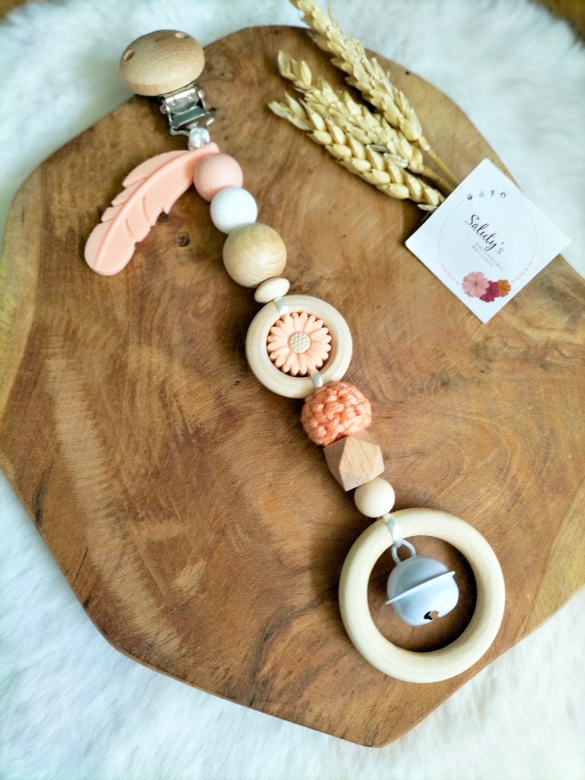 Nieuw • Wagenhanger Daisy peach, Kinderen en Baby's, Kraamcadeau, Salutys kinder- en kraamcadeaus, Nieuw, Ophalen of Verzenden