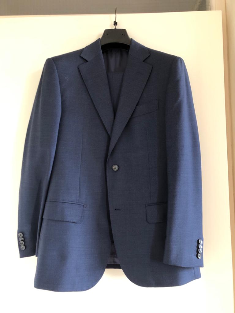 Suitsupply Pak Blauw - Wol - Maat 48 (M) - Zo goed als nieuw, Ophalen of Verzenden, Zo goed als nieuw, Maat 48/50 (M), Blauw