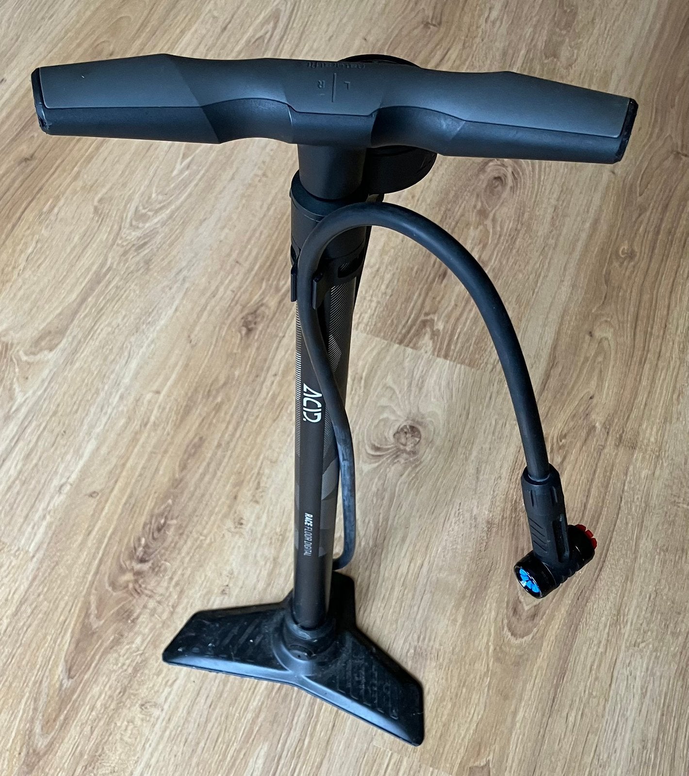 Fietspomp met drukmetet, Fietsen en Brommers, Ophalen, Drukmeter, Gebruikt