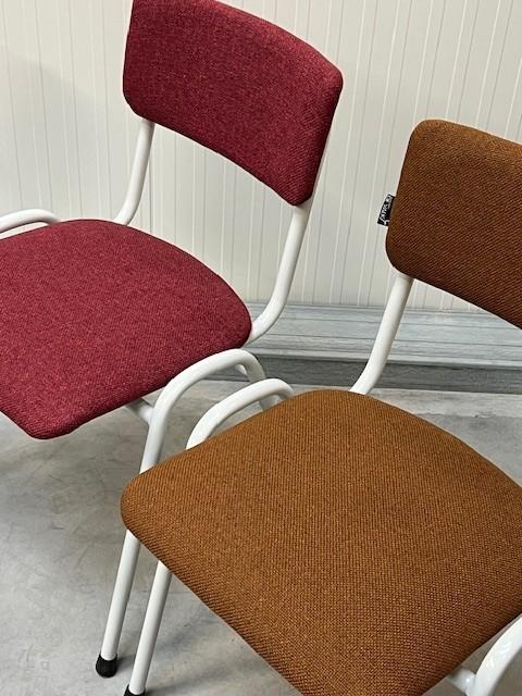Retro eettafelstoelen nieuw projectstoelen roze prijs p/stuk, Overige kleuren, ., Vintage, Nieuw