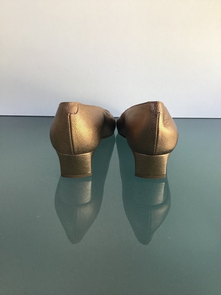Nieuwe leren gouden peep-toe 36 | Gratis verzenden, Pumps, Overige kleuren, Verzenden, Nieuw