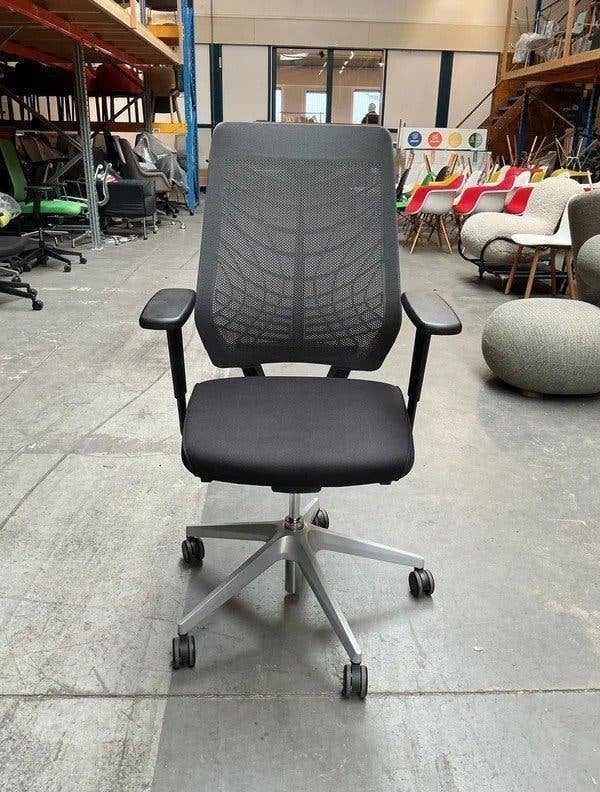 Interstuhl Bureaustoelen JOYCE | Zwart | Chroom |Ergonomisch, Huis en Inrichting, Gebruikt, -, Zwart, -