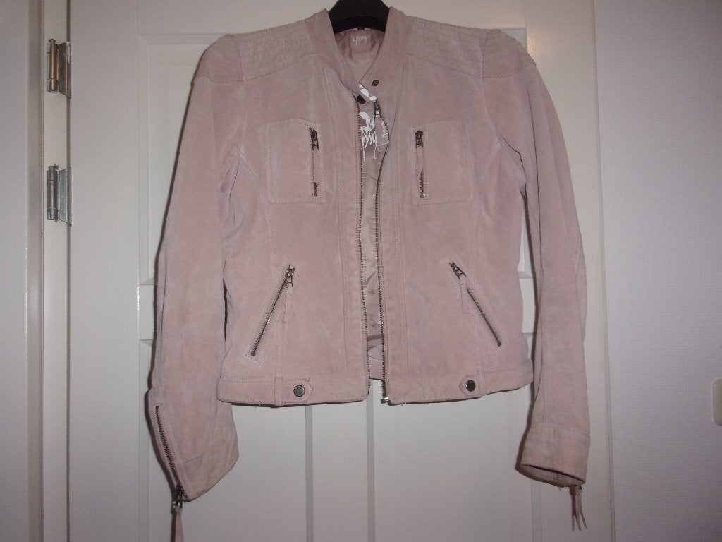 Roze SUEDE / LEREN jasje van Gipsy maat L, Gipsy, Maat 42/44 (L), Ophalen of Verzenden, Roze