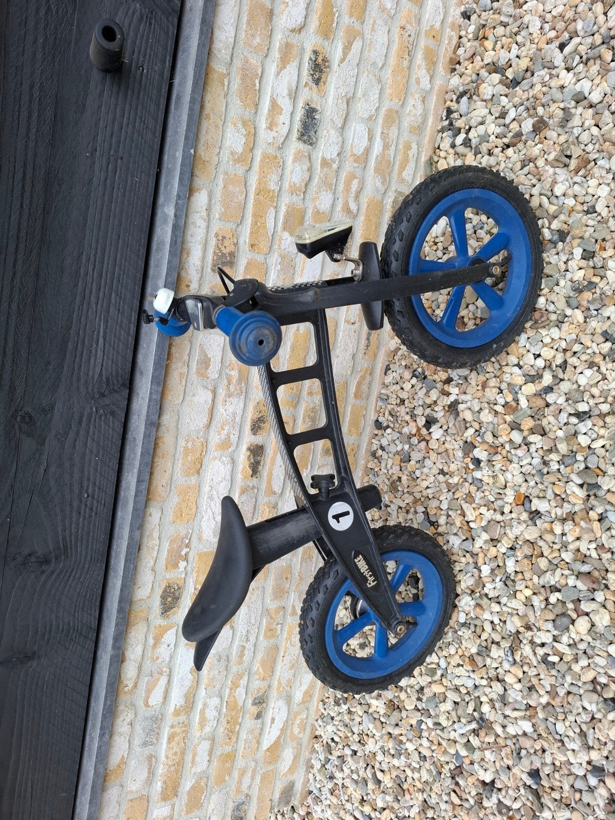 FirstBIKE loopfiets - Zwart/Blauw, Ophalen, Gebruikt, Minder dan 16 inch, FirstBIKE