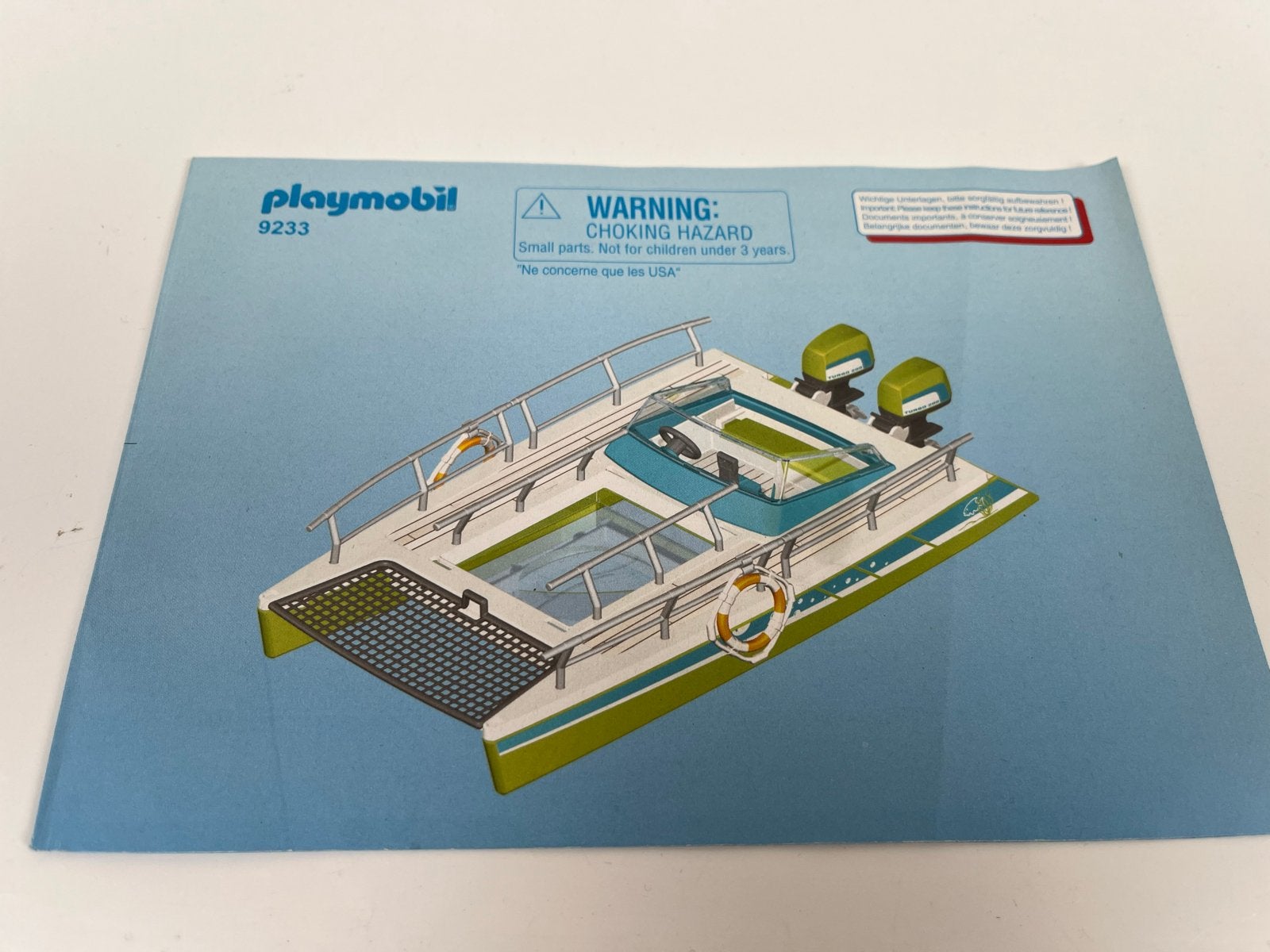 Playmobil Catamaran met onderwatermotor (9233), Ophalen of Verzenden, Gebruikt, Los playmobil