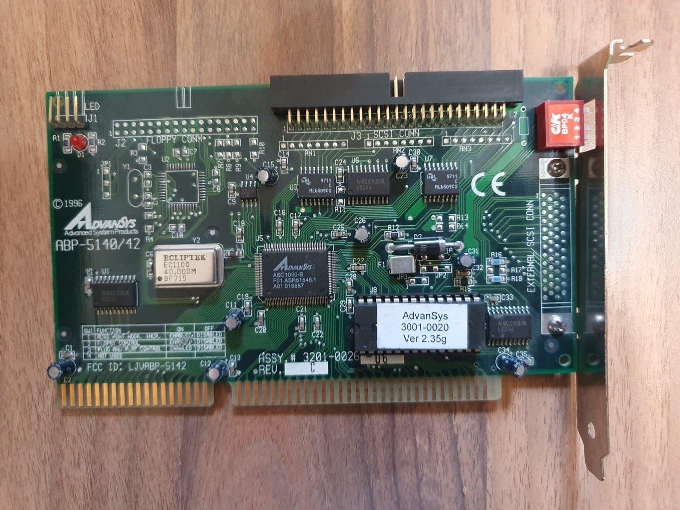 Vintage Adaptec Advansys SCSI kaart - Retro PC, Ophalen of Verzenden