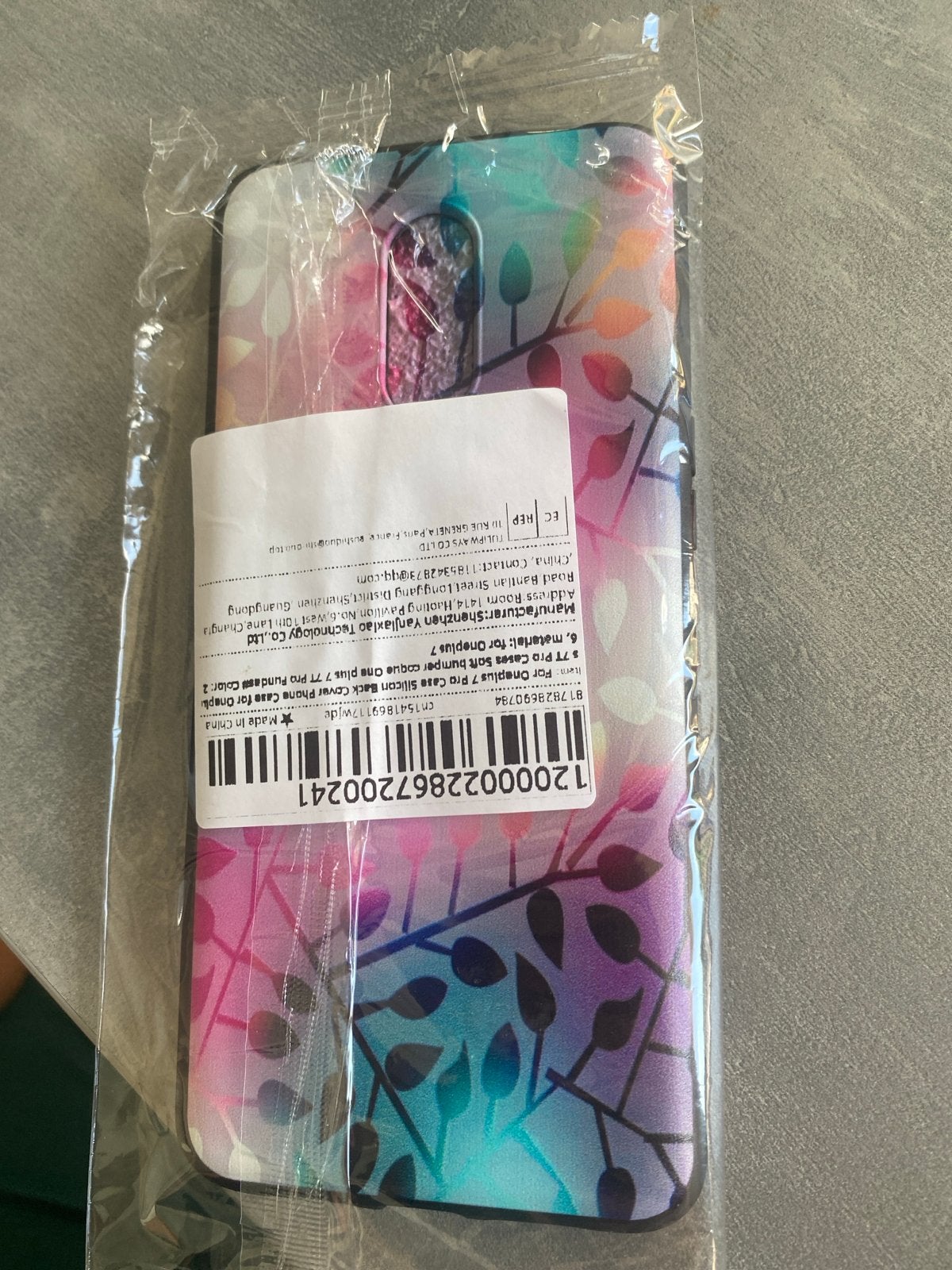 Nieuw Hoesje voor OnePlus 7 Pro - Kleurrijk Bladeren Design, Ophalen, Nieuw, Hoesje of Tasje