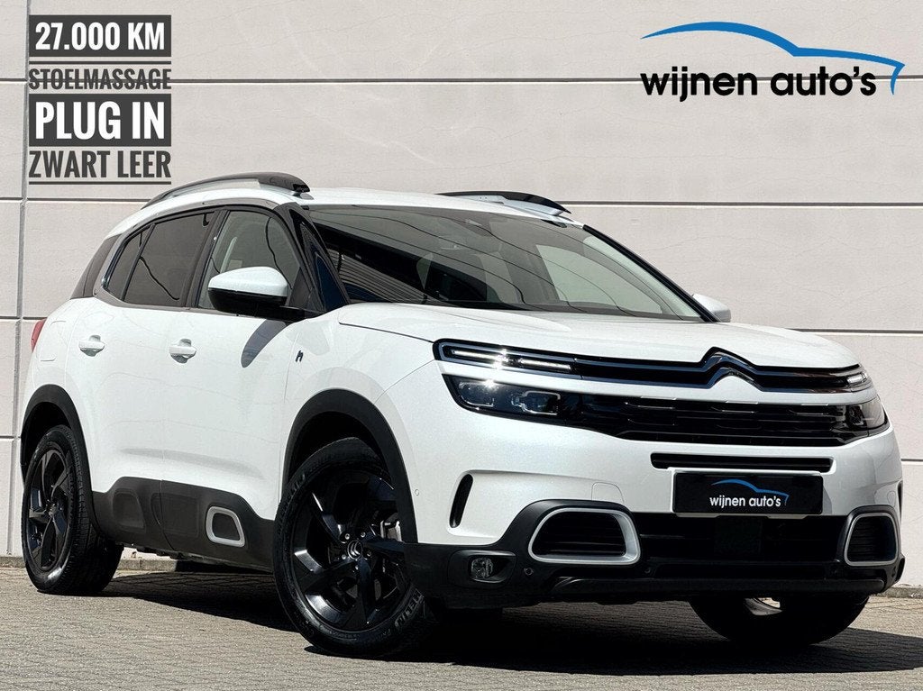 Citroen C5 Aircross 1.6 Shine 225pk/ Plug-in/ Leer/ 27.000km, Auto's, Gebruikt, 4 cilinders, C5 Aircross, Wit