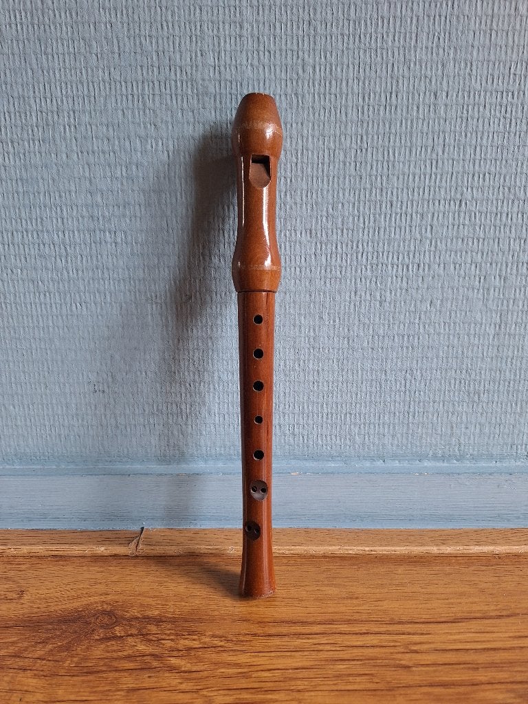 Houten Sopraan Blokfluit, Muziek en Instrumenten, Blaasinstrumenten | Blokfluiten, Ophalen of Verzenden, Gebruikt, Sopraan of Sopranino