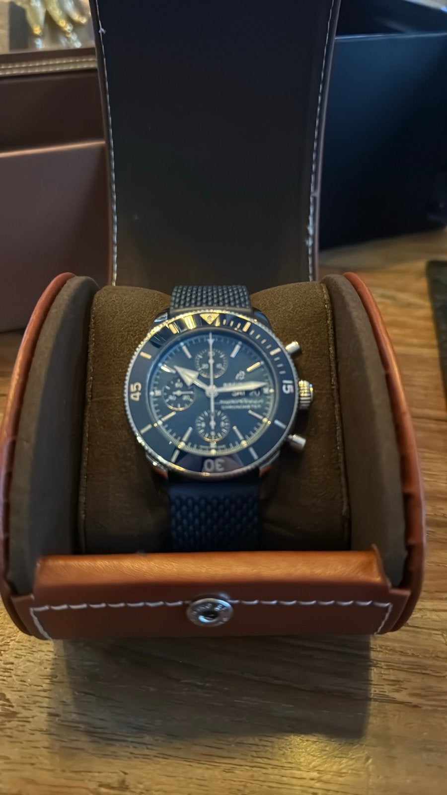 Breitling Superocean Heritage Chronograph 44 (2019), Ophalen, Staal, Breitling, Polshorloge