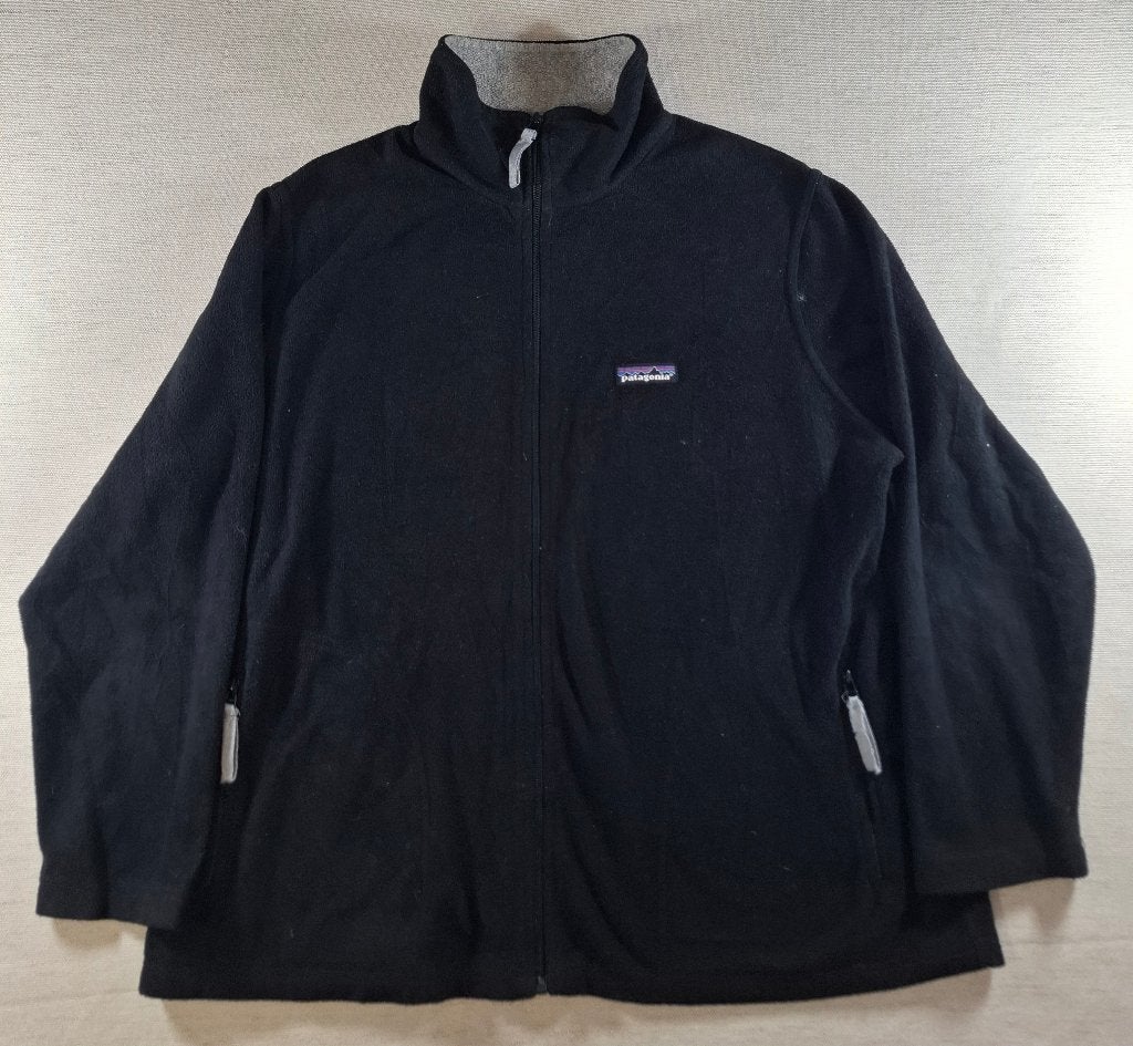 Patagonia Fleecejas – Zwart, Maat L, Maat 52/54 (L), Verzenden, Zwart, Zo goed als nieuw