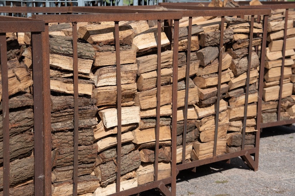 Eiken haardhout, droog & gekloofd, Minder dan 3 m³, Ophalen of Verzenden, Eikenhout, Blokken